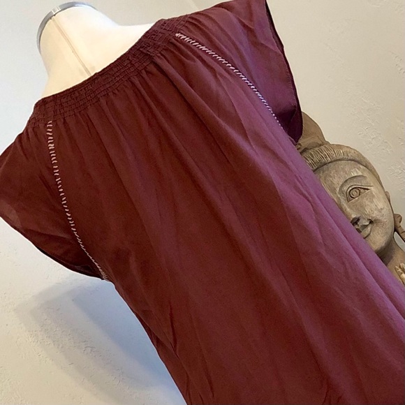 ♦️SALE♦️Anthropologie Maeve Dress Brown Beautifully Detailed Embroidery Size 2 - Picture 9 of 10